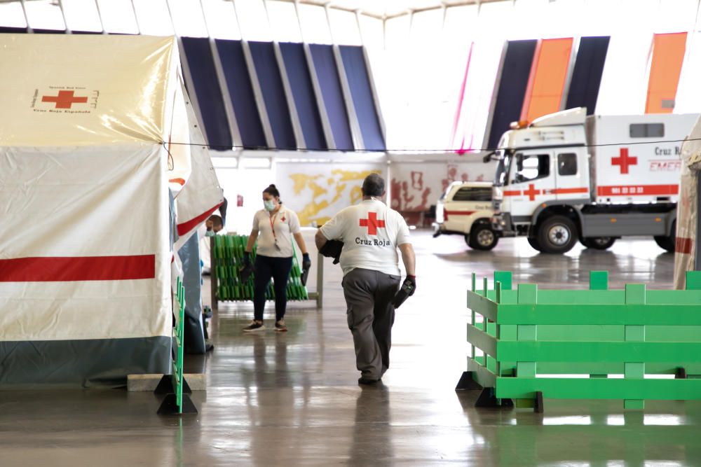 Coronavirus en Canarias | Preparan el hospital de campaña del Recinto Ferial de Tenerife para pacientes con Covid-19