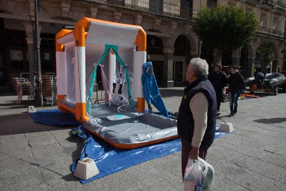 Simulacro de los Bomberos de Zamora