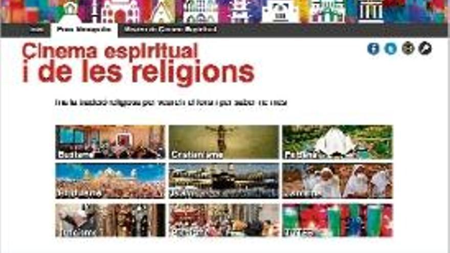 Imatge del nou portal web sobre la diversitat religiosa.