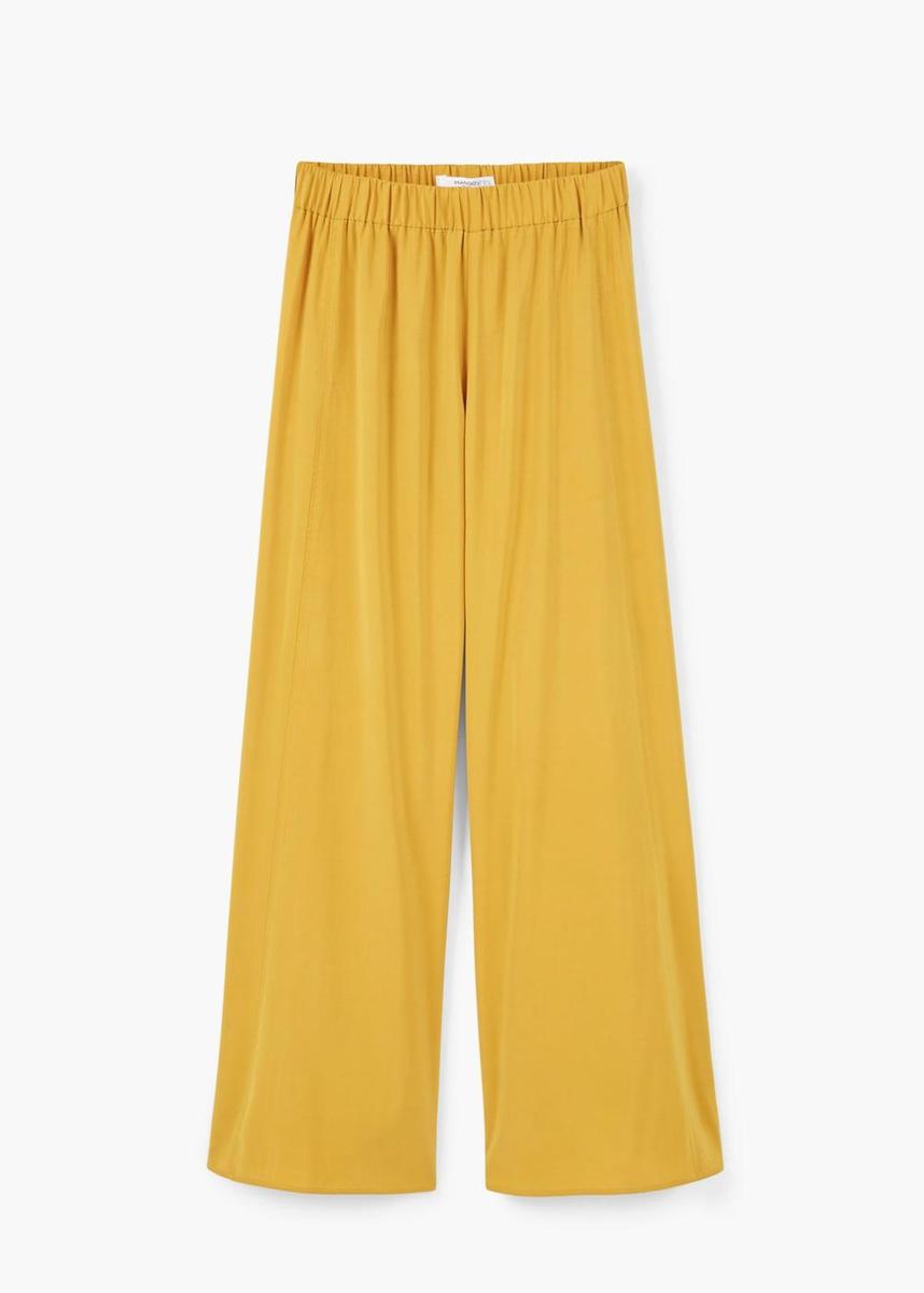 Pantalón palazzo amarillo de Mango (15,99€)