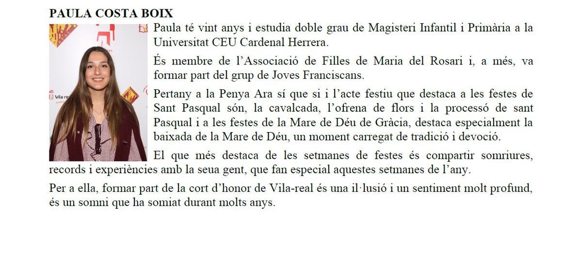 Curriculum Paula Costa