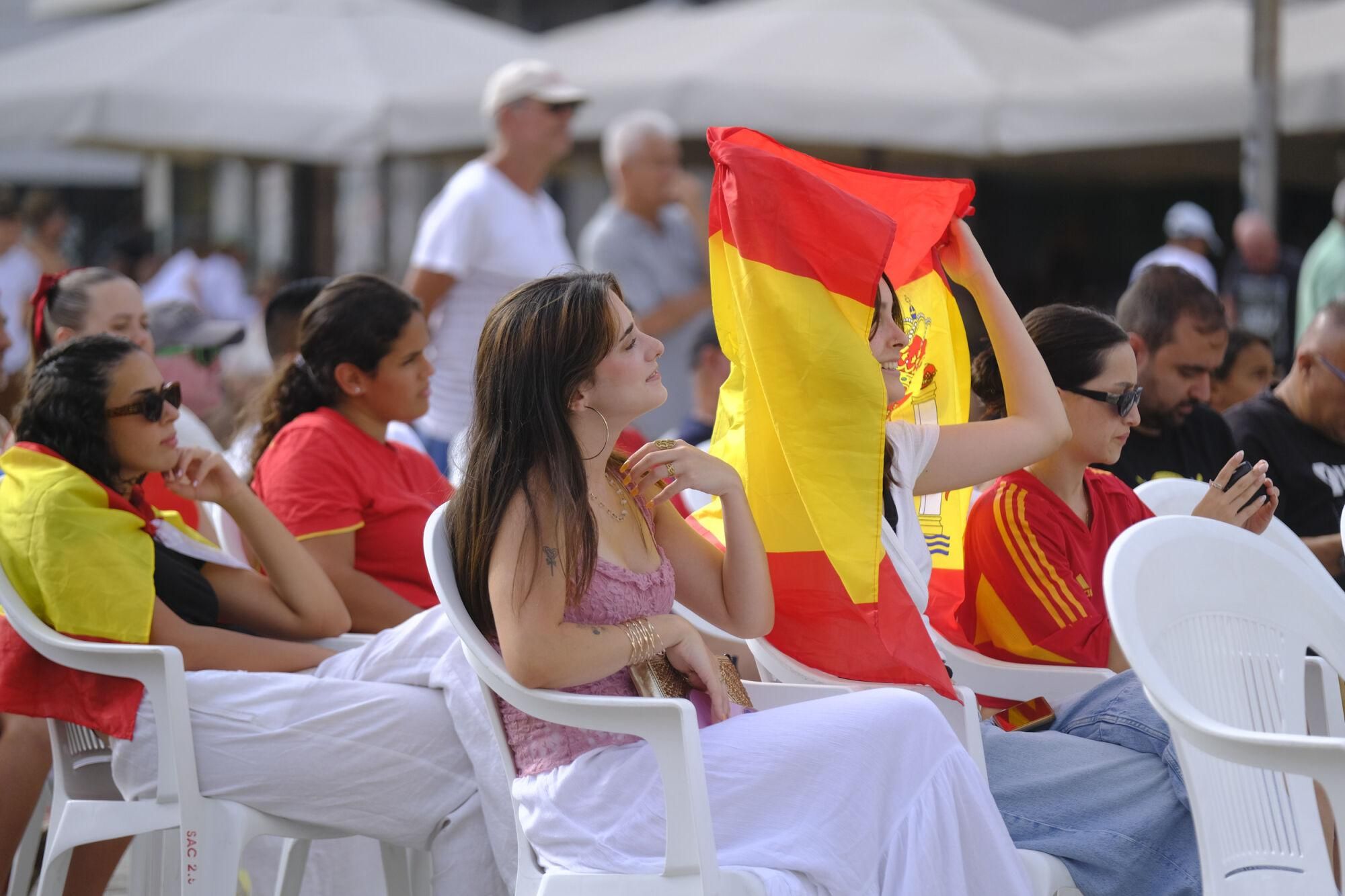 Ambiente de la final de la Eurocopa femenina de fútbol 