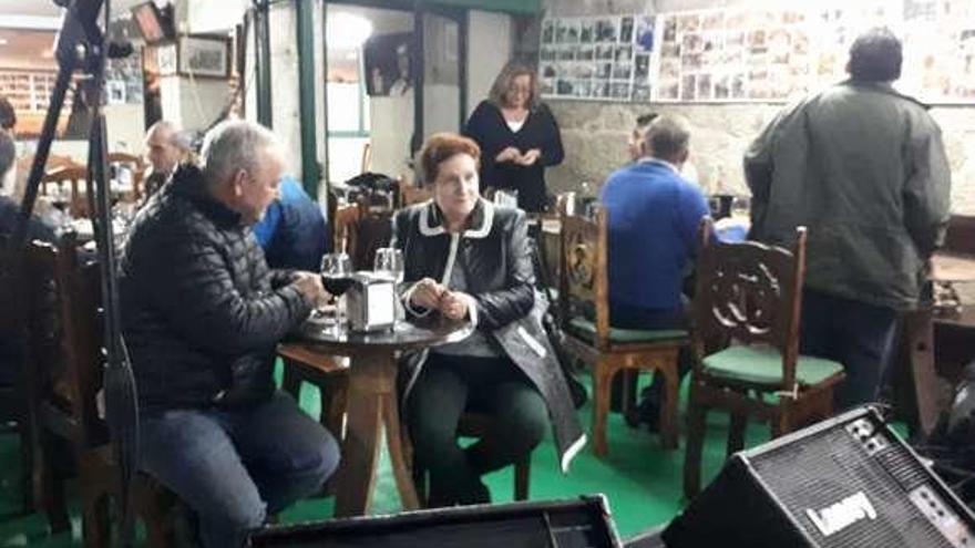 Un momento del magosto previo al concierto. // Gonzalo Núñez