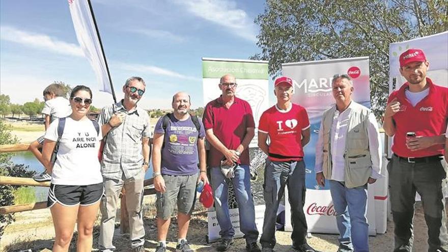 145 voluntarios recogen 199 kilos de residuos en el embalse de Proserpina