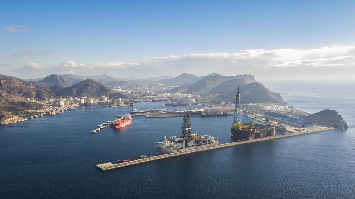 Panorámica del Puerto de Cartagena.