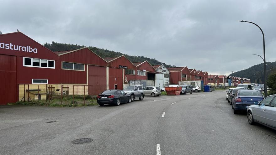 Vista de una de las calles del polígono industrial de Maqua.