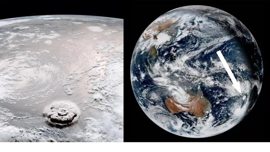 La erupción de Tonga equivalió a cientos de bombas de Hiroshima