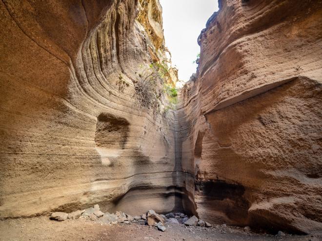 Barranco de las Vacas, paredes