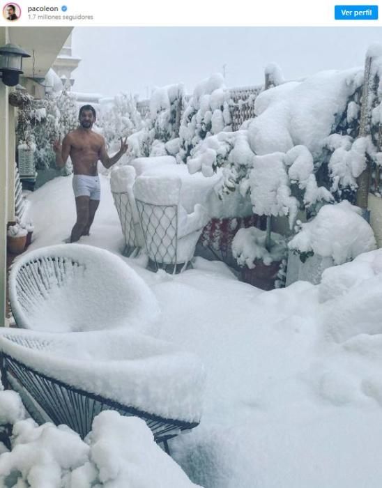 Los famosos se desnudan por la nieve en Instagram