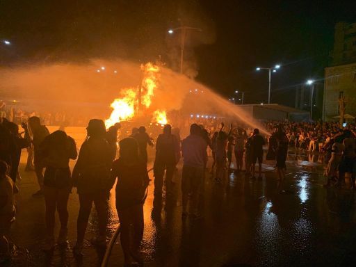 Noche mágica en un caluroso San Xoán en Galicia