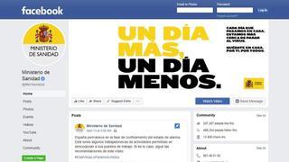 Sanidad denuncia ante Facebook actividad fraudulenta con su cuenta oficial