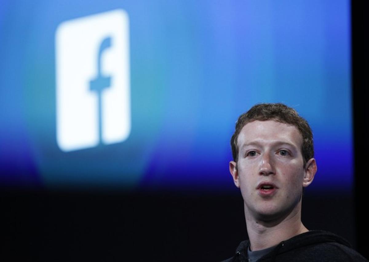 El fundador de Facebook, Mark Zuckerberg, en una conferència