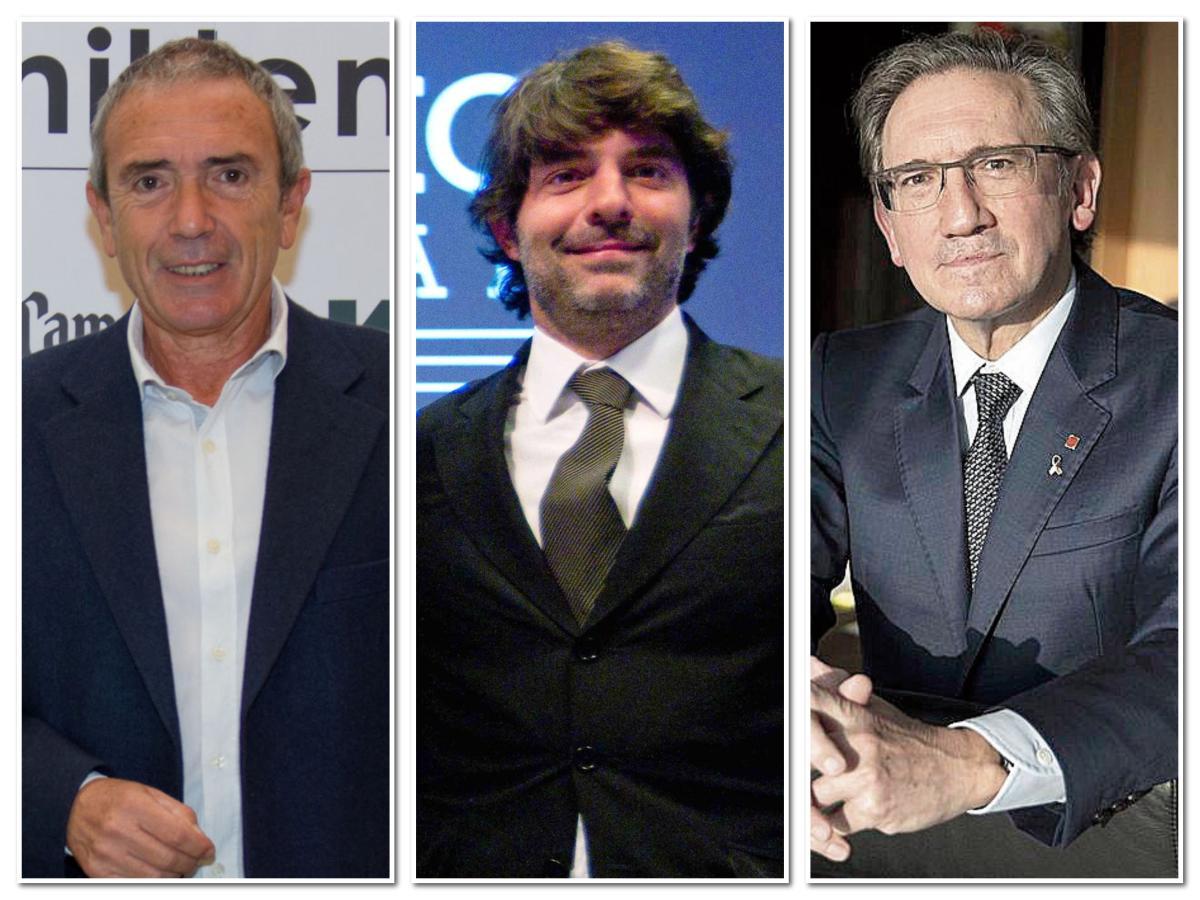 Martín Pérez, Juli Guiu y el conseller Jaume Giró.