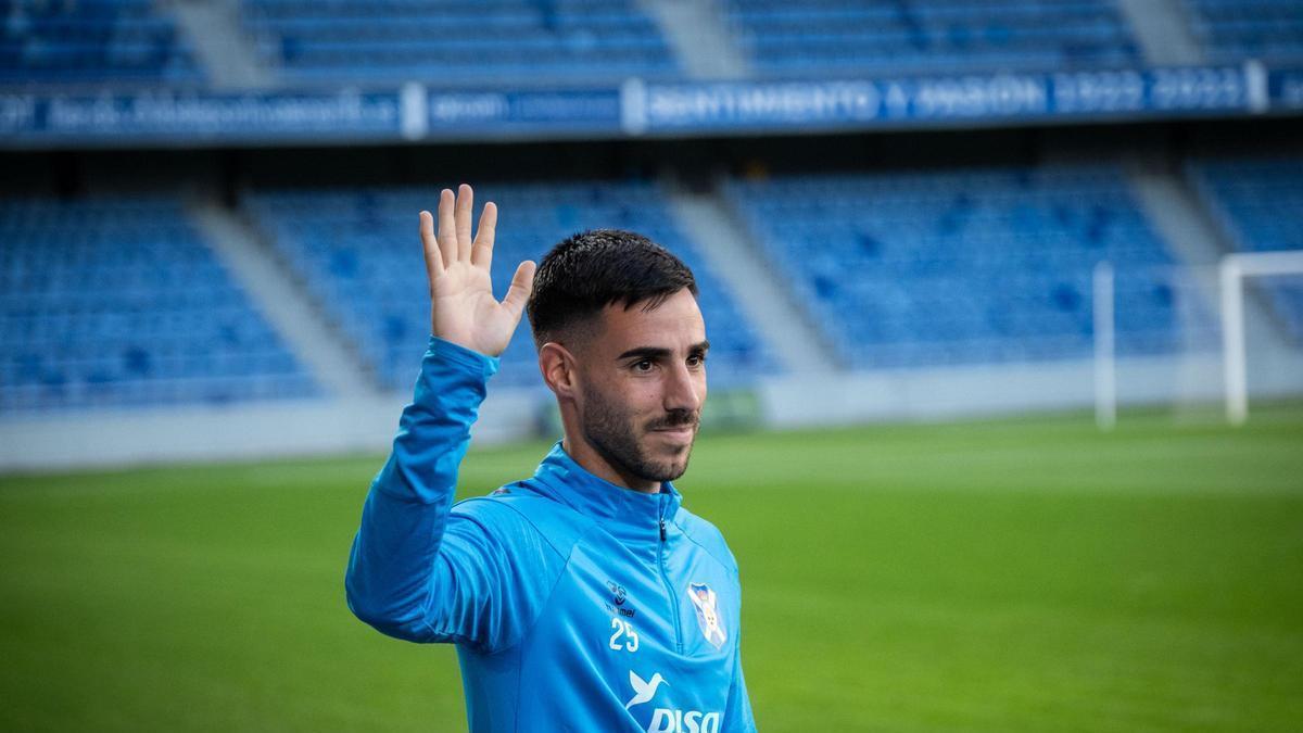 Fabio González, en el estadio Heliodoro Rodríguez López.