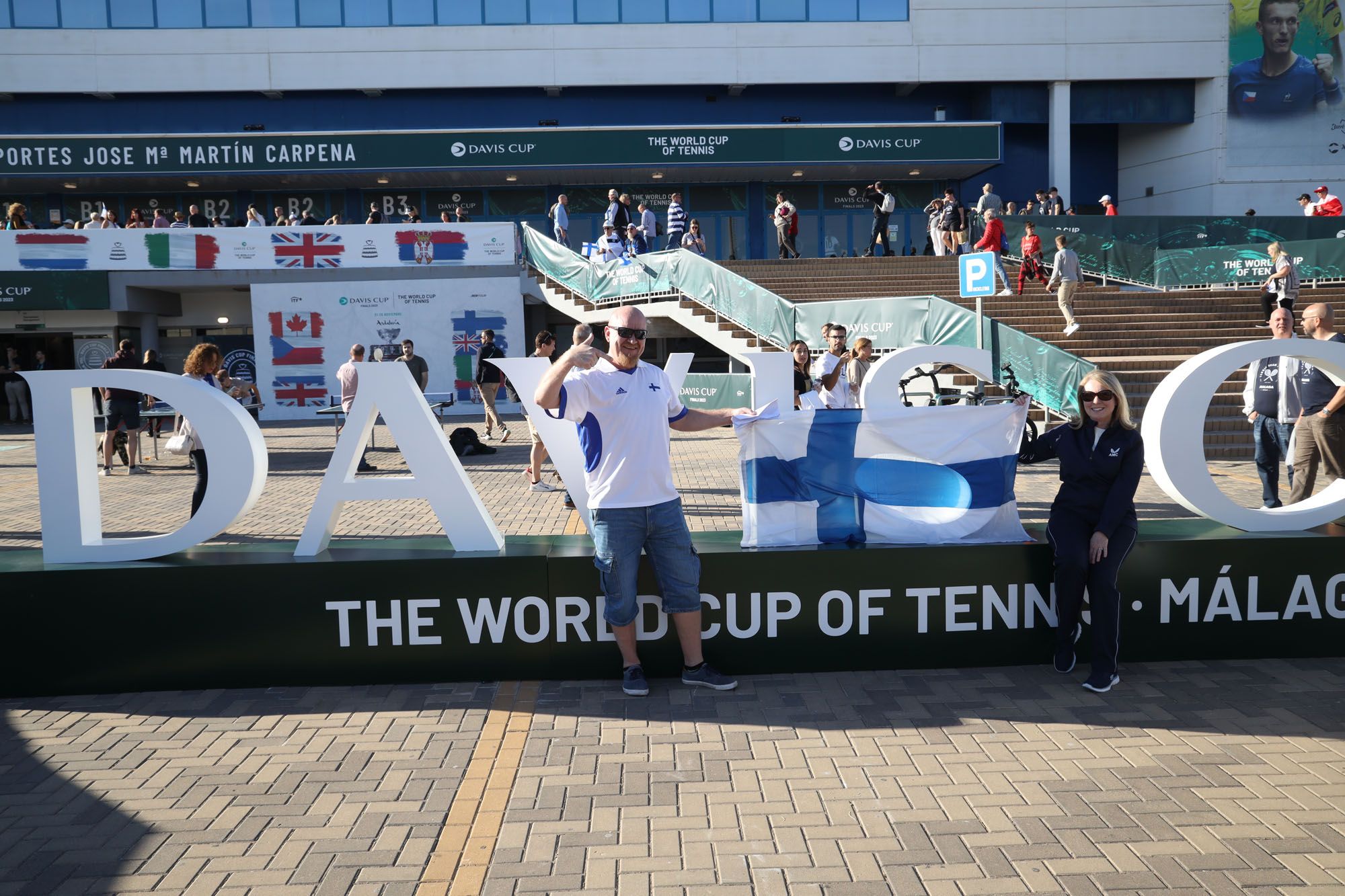 Ambiente en el primer día de la Copa Davis 2023. Foto: Álex Zea