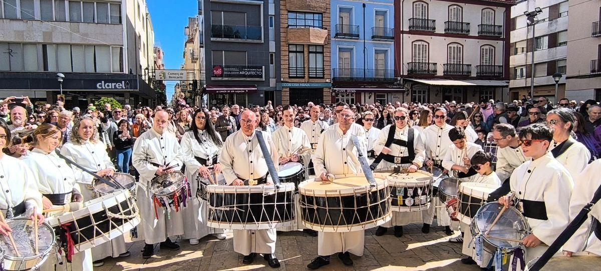 Uno de los grupos que han participado este sábado en los actos de Benicarló.