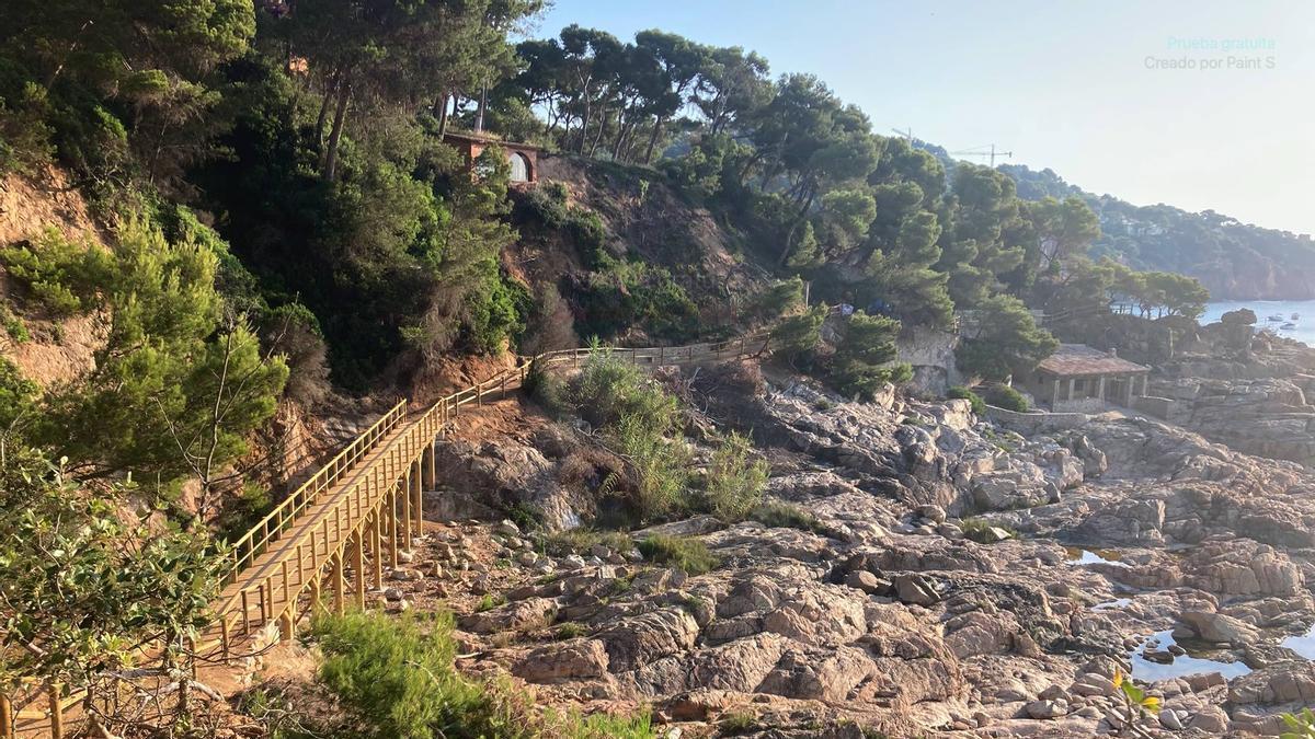 Un dels trams del camí de ronda de Tamariu a Cala Pedrosa.