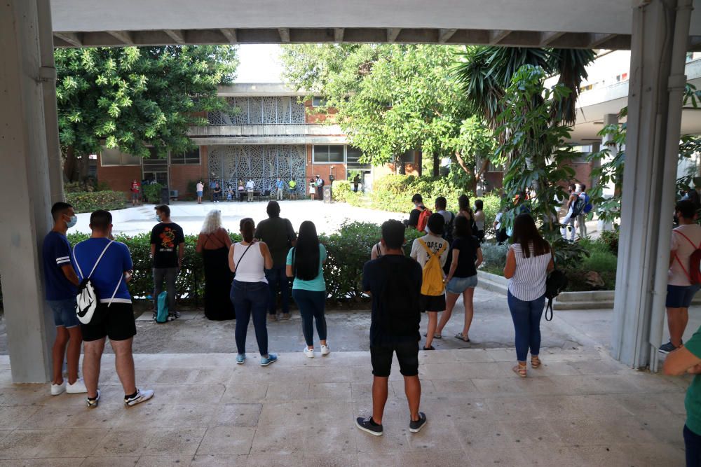 Vuelta a las clases en los institutos de Málaga