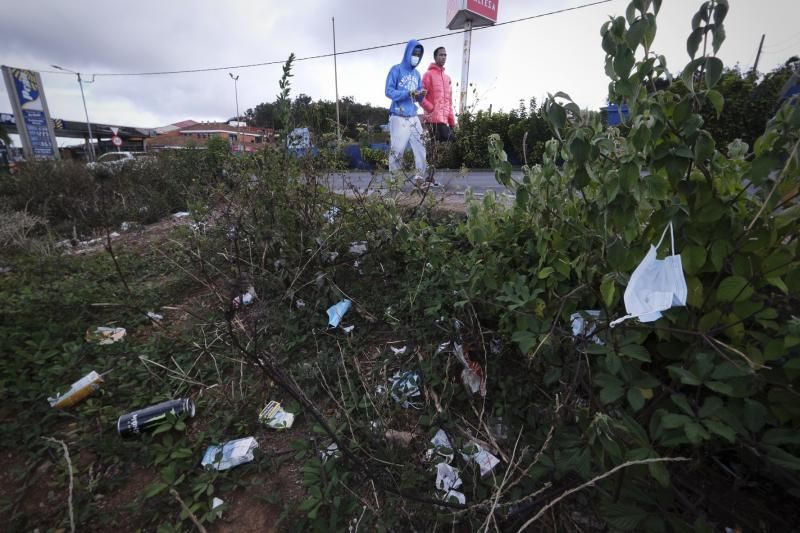 Estado de El Rodeo Alto, junto al centro de inmigrantes Las Raíces