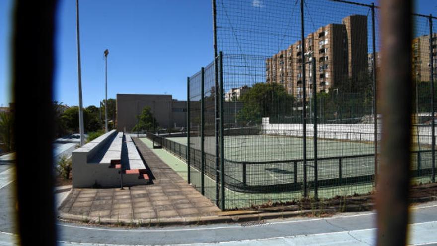 Detalle del complejo deportivo de Las Delicias.