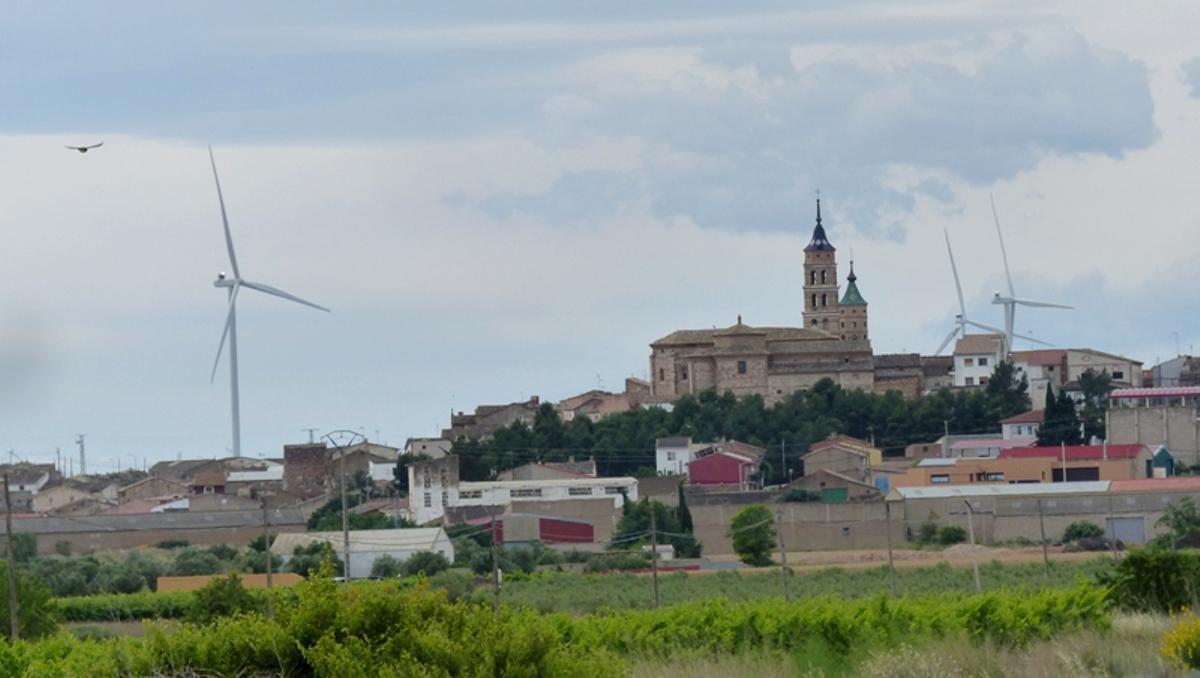 Molinos del parque eólico de Fuendejalón, Zaragoza.