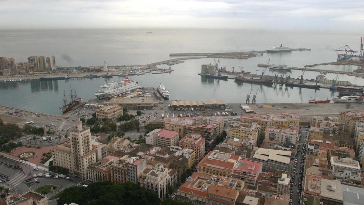 Imagen aérea del Muelle Heredia.