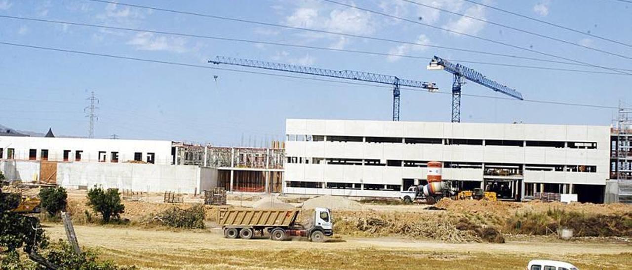 Imagen de las obras de construcción del Hospital Comarcal de Inca en 2006.