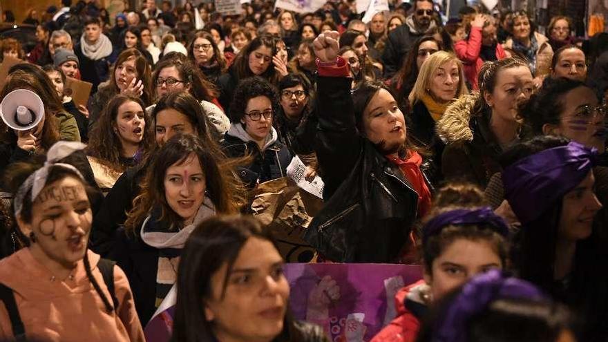 Movilización del pasado 8 de marzo en A Coruña.