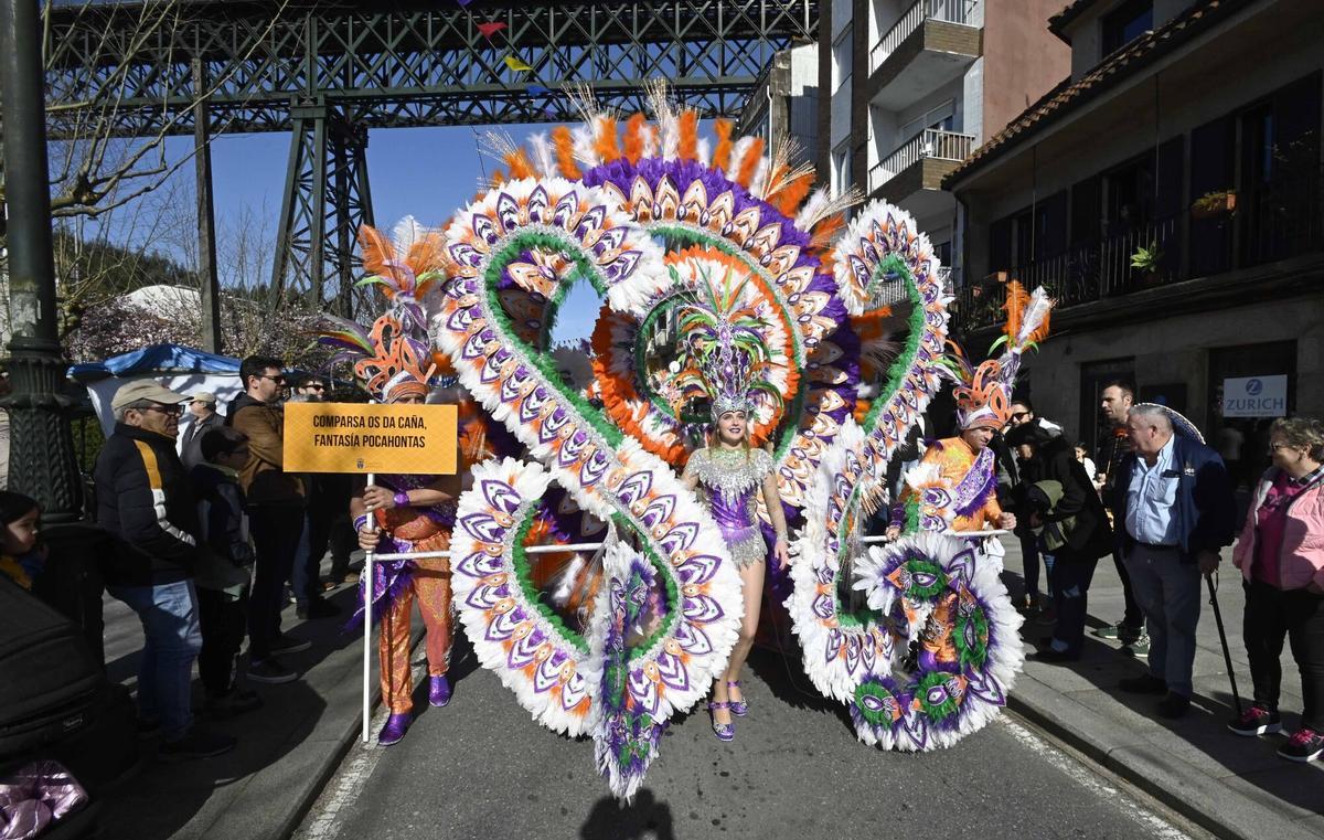Las comparsas desfilaron ayer por las principales calles del centro urbano