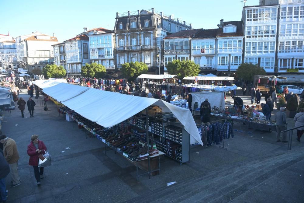 Primera feria del año 2019 en Betanzos, bautizada como Mercado de Año Nuevo.