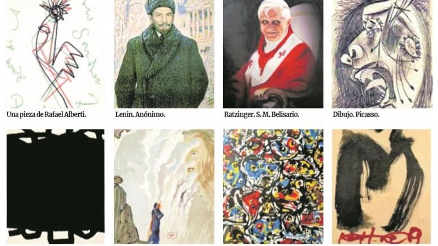 De Greta Garbo a Dalí: un pintor con una colección insólita busca museo en Cáceres