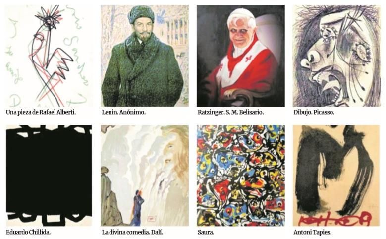 Obras de la colección de S. M. Belisario.
