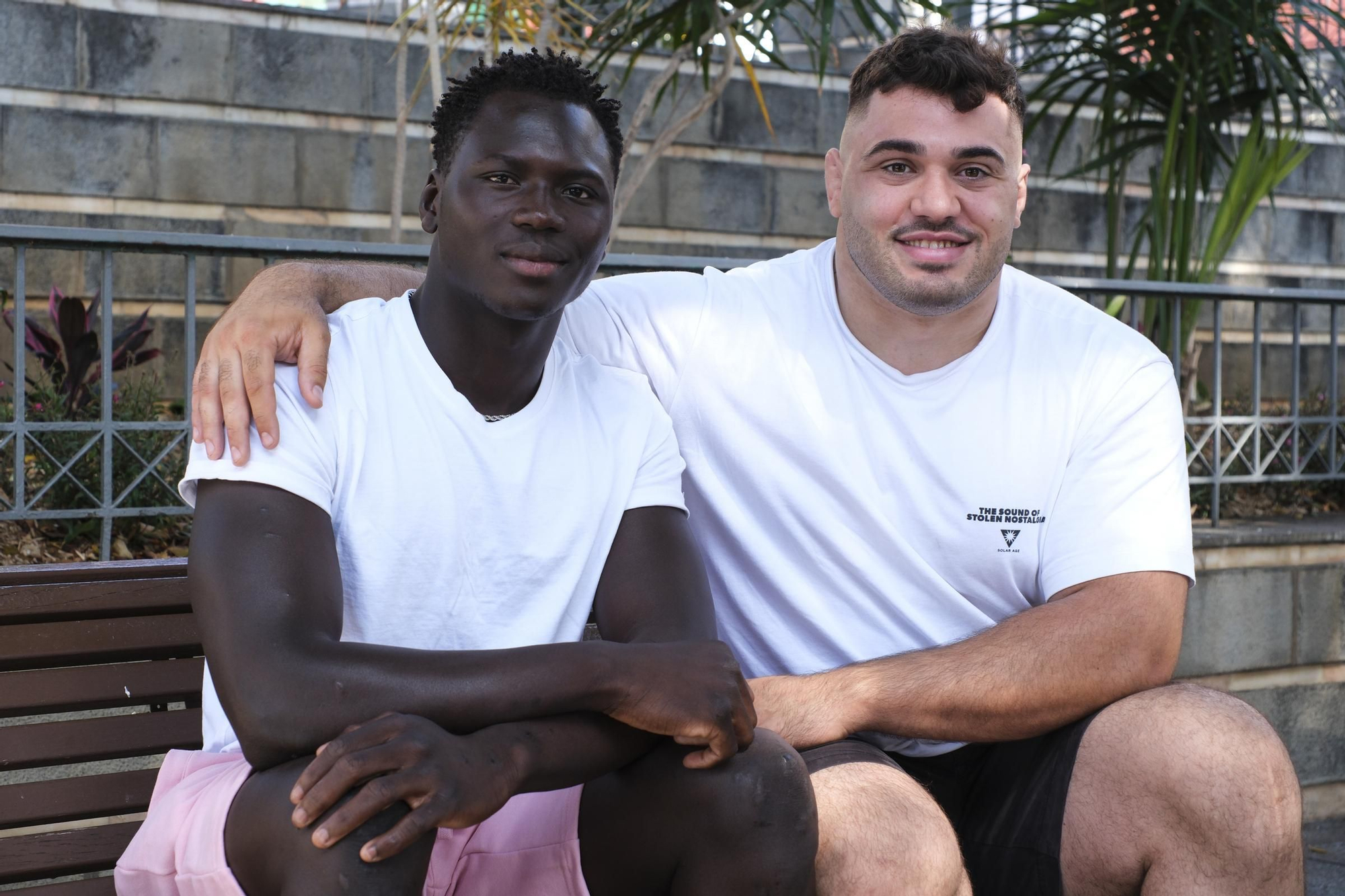 Lamine Dieng y Eusebio Ledesma.