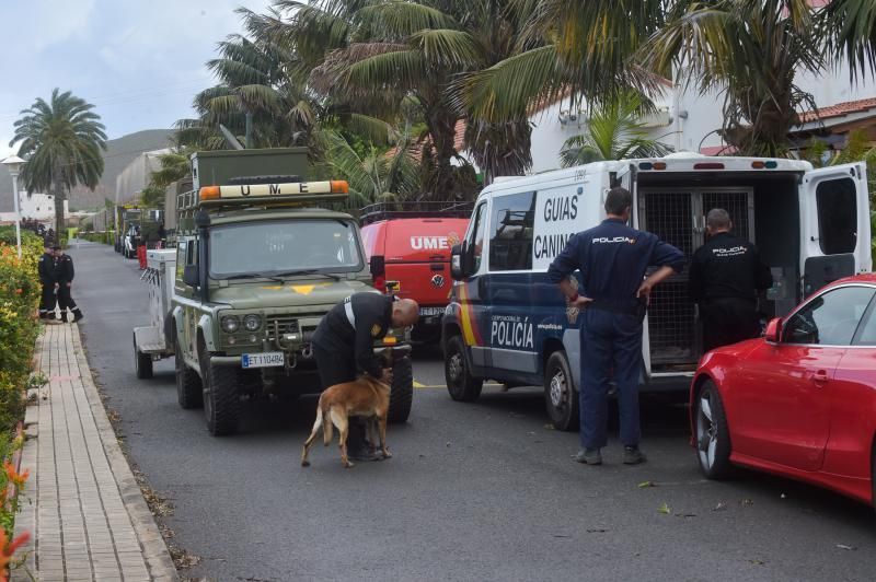 19-11-2018 ARUCAS.  Efectivos de la UME y Policía Nacional buscan a Juana Ramos en el barranco de Quintanilla. Fotógrafo: ANDRES CRUZ  | 19/11/2018 | Fotógrafo: Andrés Cruz