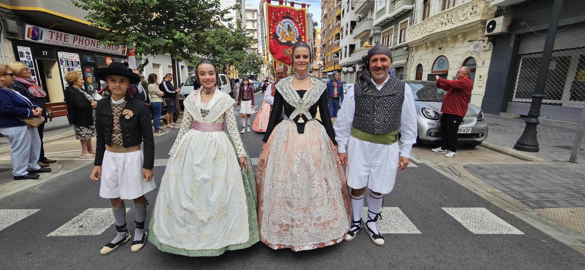 Las comisiones el Marítim, protagonistas en el Homenaje a la Senyera