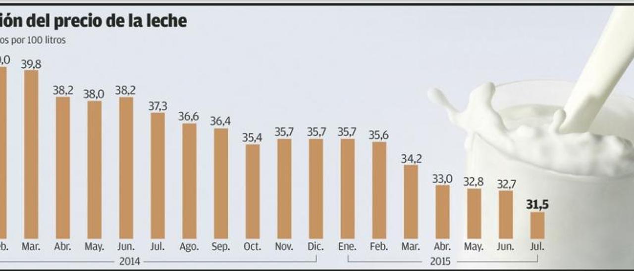 El precio de la leche se desploma en Asturias y registra el peor dato de los últimos 5 años