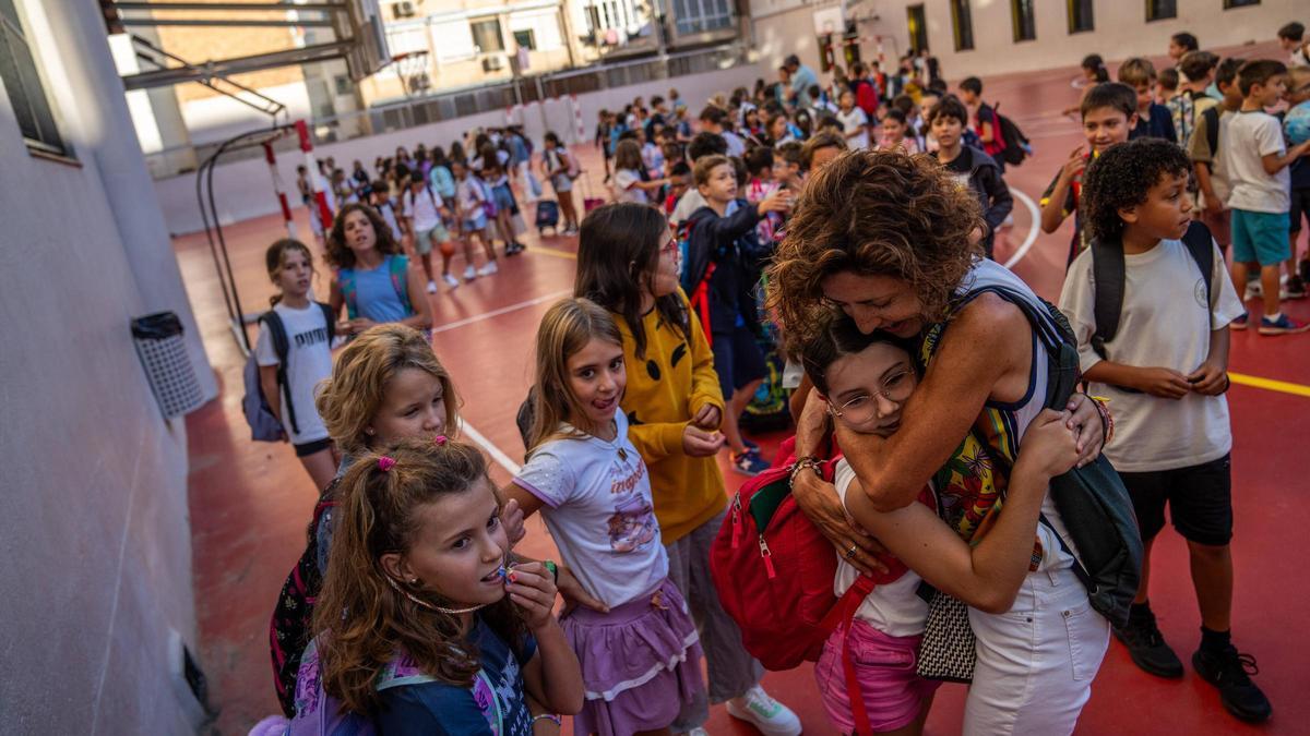 Vuelta al cole en la Escola Pia Sant Miquel de Barcelona