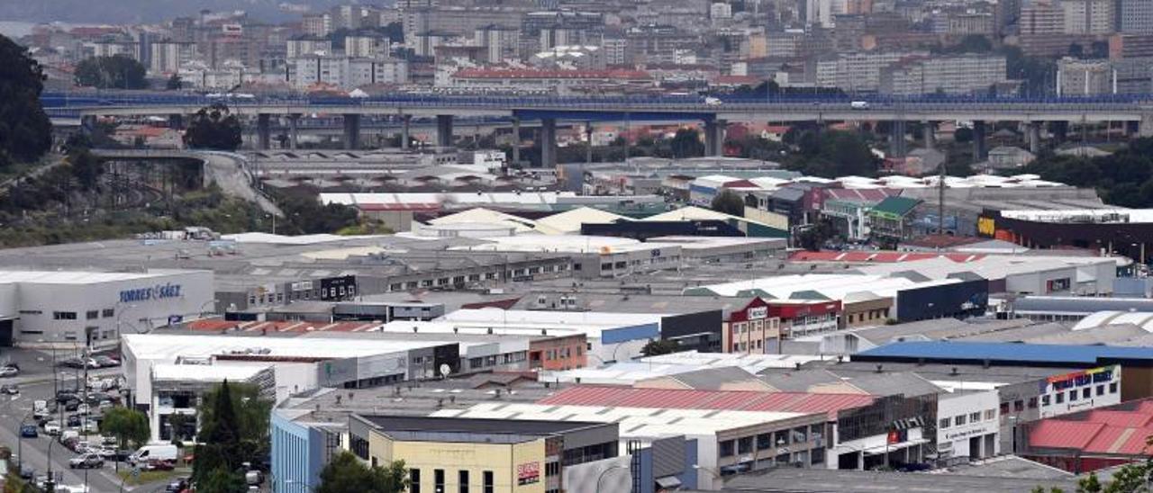 Vista aérea del polígono de Pocomaco. |// VÍCTOR ECHAVE