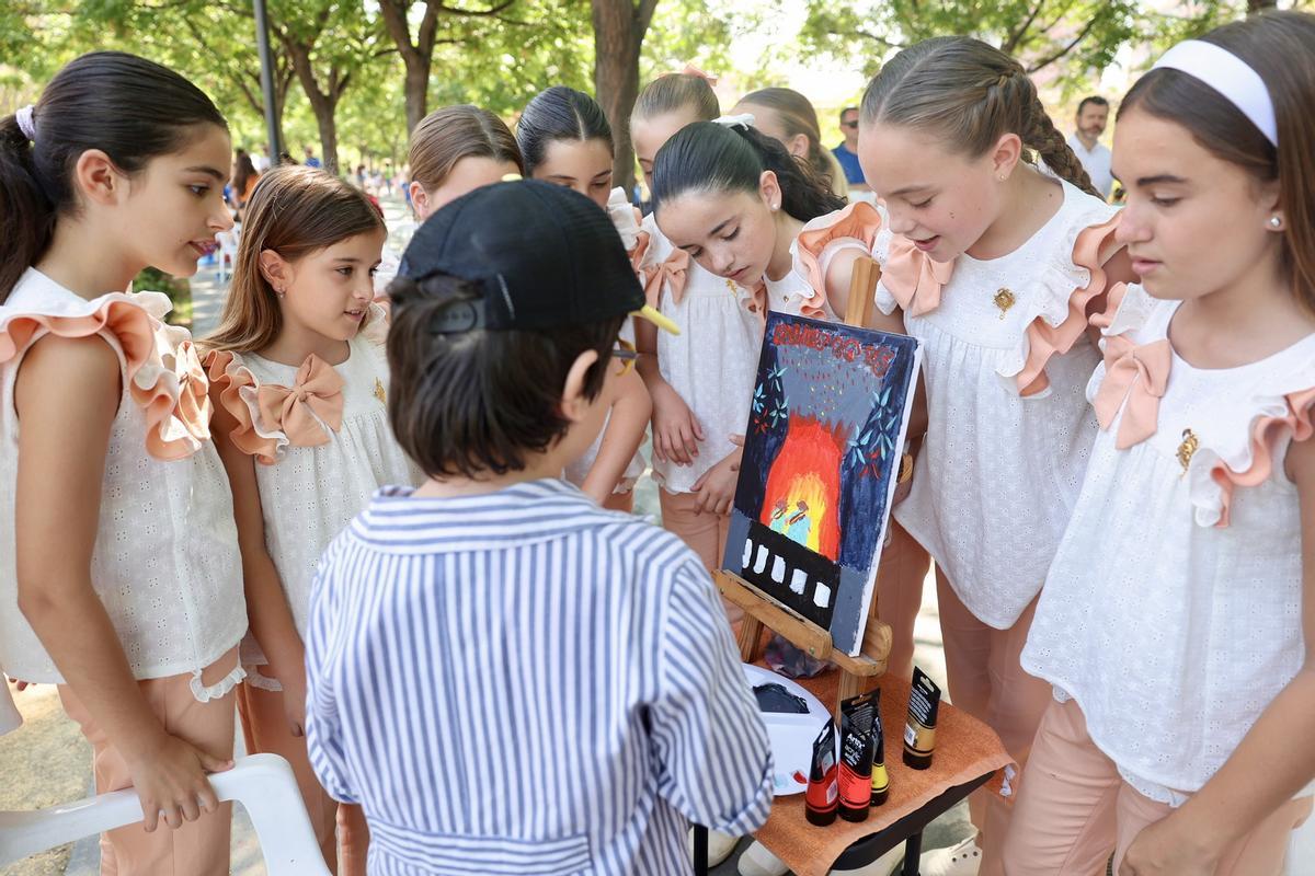 El Parque Central acogió el concurso de dibujo de la JCF
