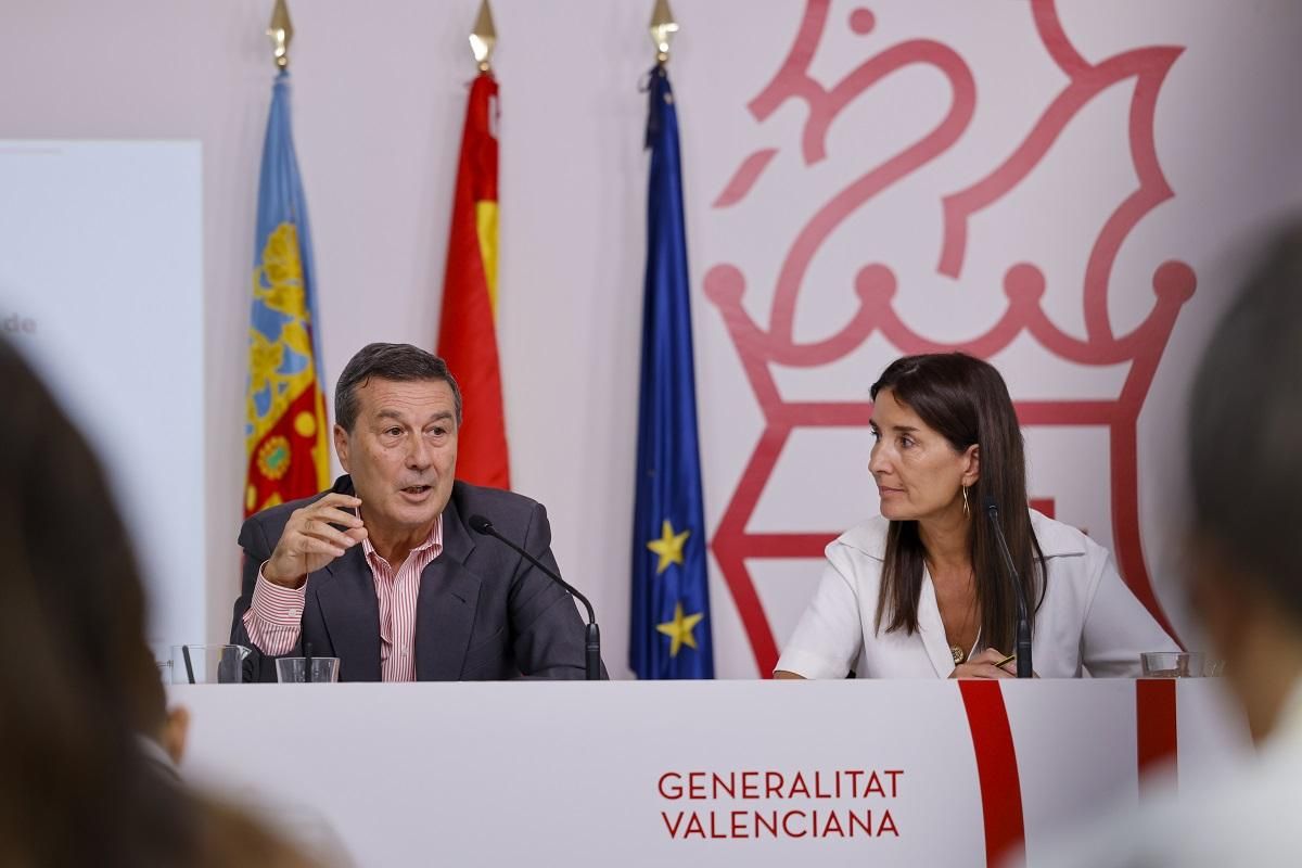 El conseller Marciano Gómez en su comparecencia tras la reunión del Consell.