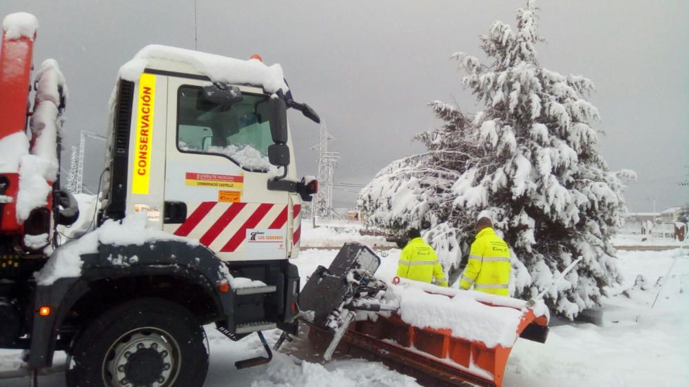 La nieve cubre Vilafranca.