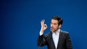 El vicesecretario de Cultura y portavoz del Partido Popular, Borja Sémper, durante una rueda de prensa posterior a la reunión del Comité de Dirección del Partido Popular, en la sede nacional del PP, a 7 de enero de 2024, en Madrid (España). La rueda de prensa ha tenido lugar después de la primera reunión del Comité de Dirección del Partido Popular del año 2025. 07 ENERO 2025 Eduardo Parra / Europa Press 07/01/2025. BORJA SÉMPER;Eduardo Parra