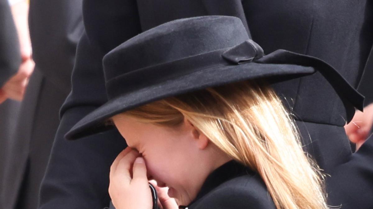 Las lágrimas de la Princesa Charlotte en el funeral de la reina Isabel II