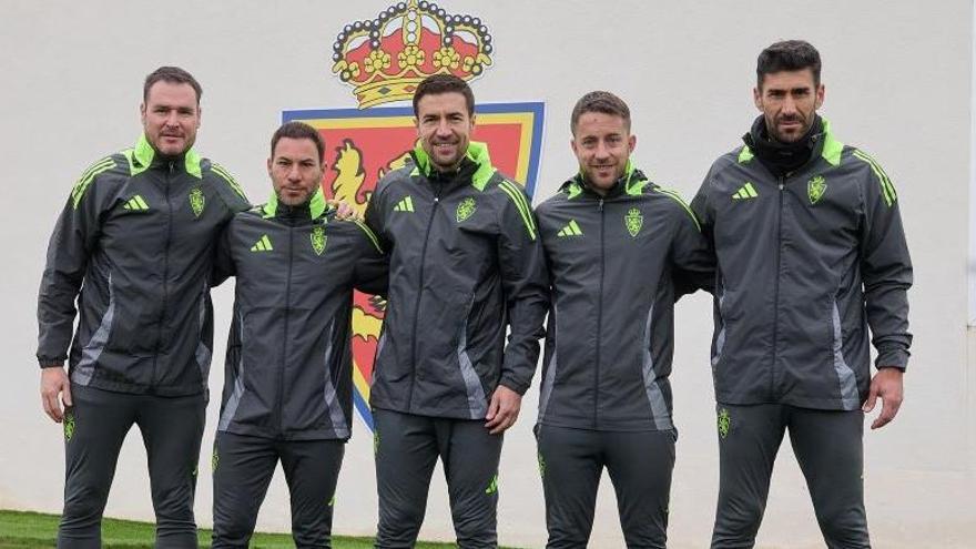 Hernández, Castro, Gabi, Jiménez y Salva, este martes.