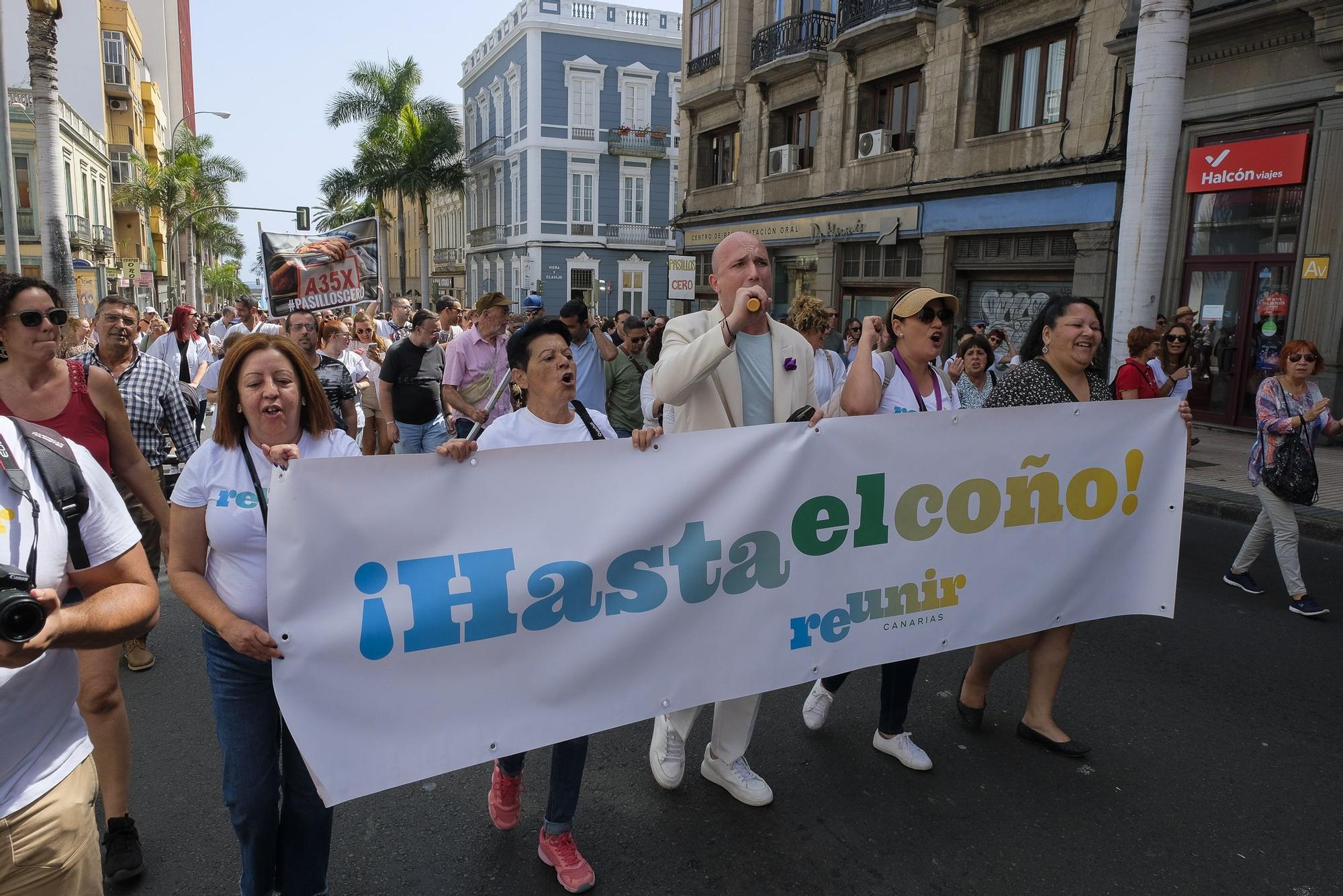 Manifestación en Gran Canaria en defensa de la sanidad pública