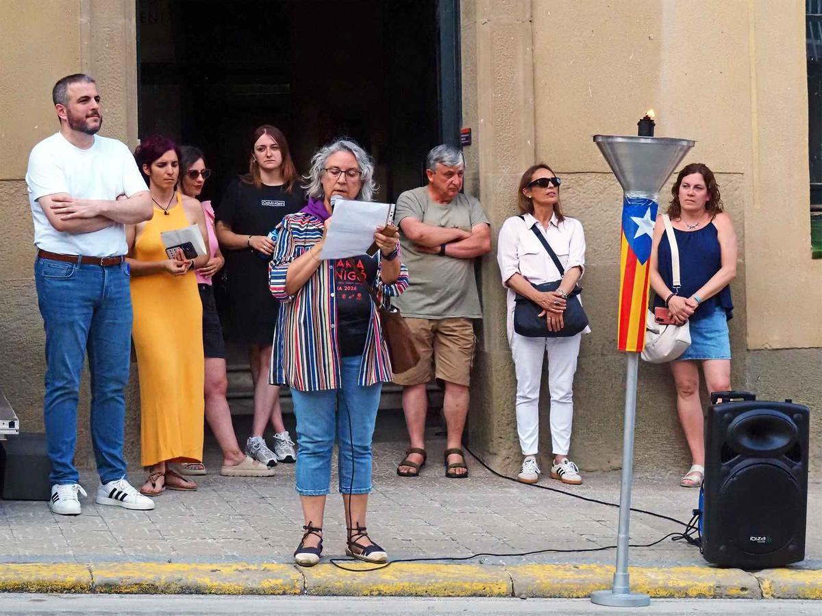 Rebuda de la flama del Canigó a Súria