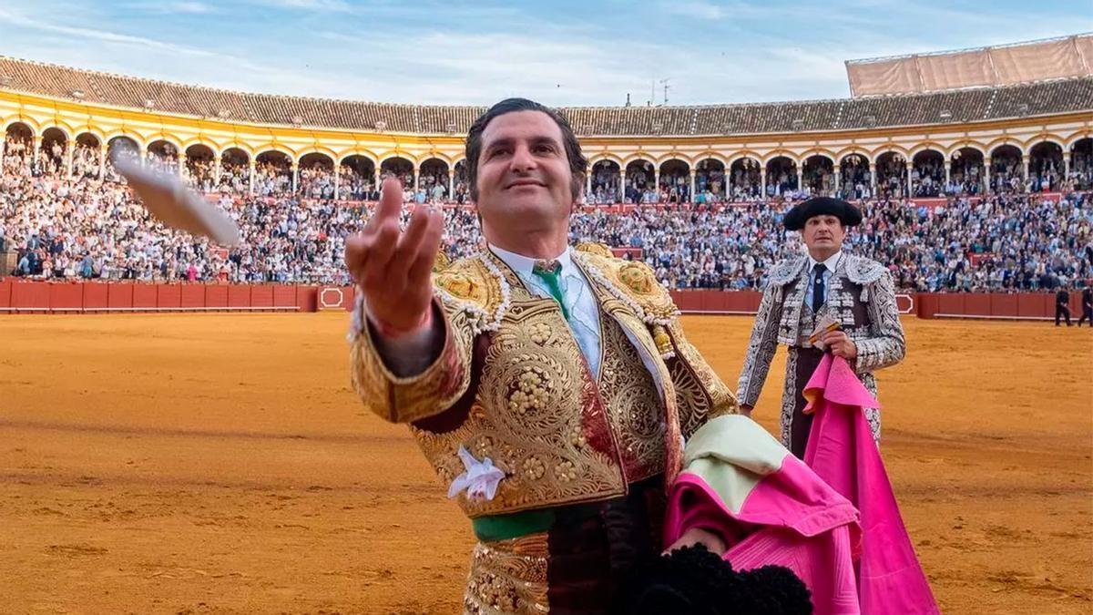 Morante en la corrida del 16 de abril en la Maestranza.