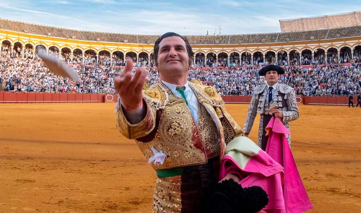 Morante en la corrida del 16 de abril en la Maestranza.
