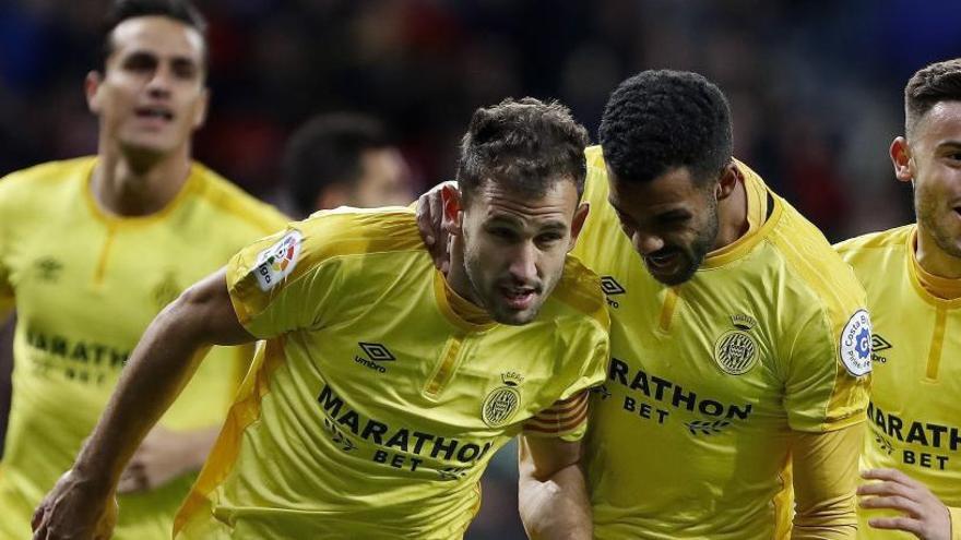 Stuani, celebrant el seu segon gol de diumenge contra l&#039;Espanyol