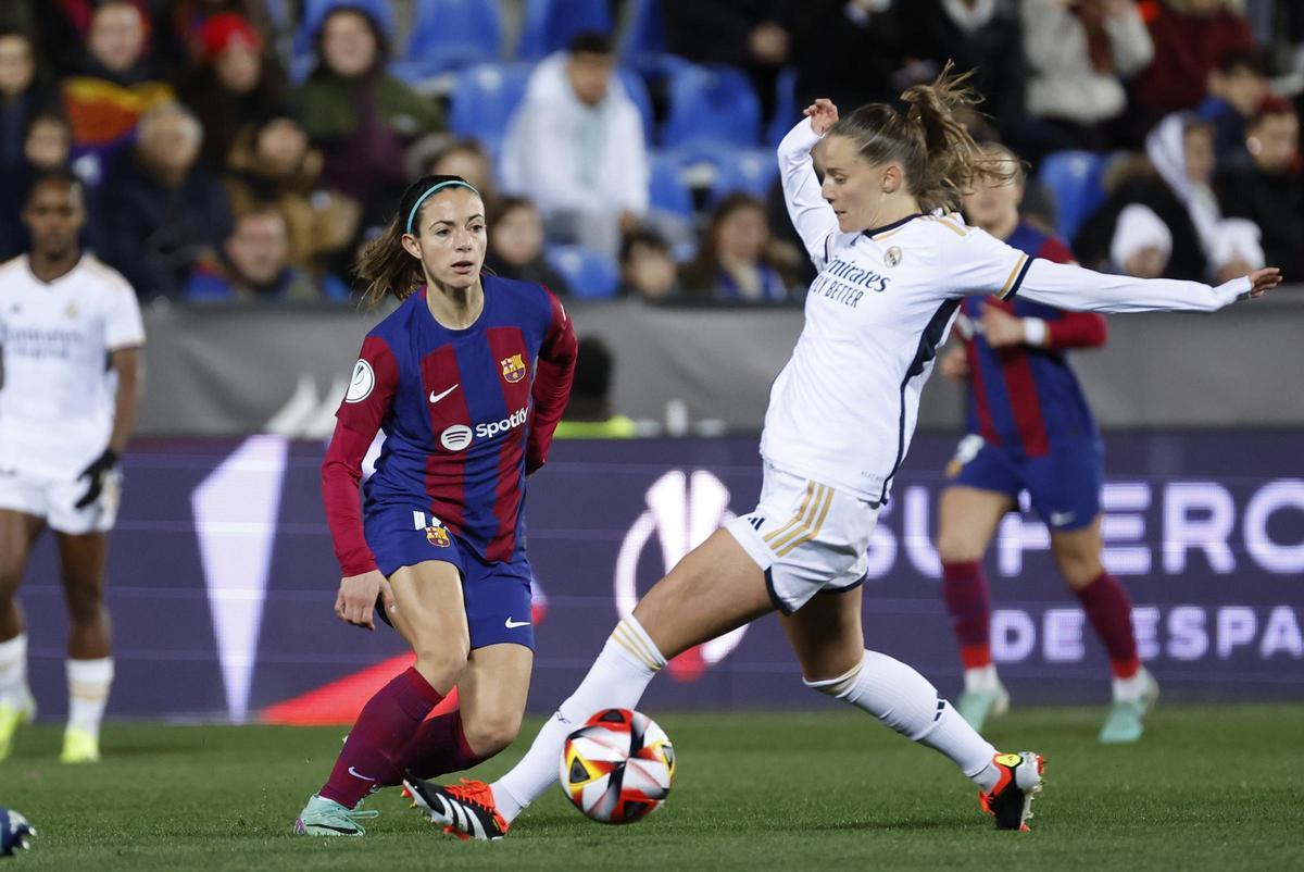 Supercopa de España Femenina. Semifinal FC Barcelona - Real Madrid, en imágenes